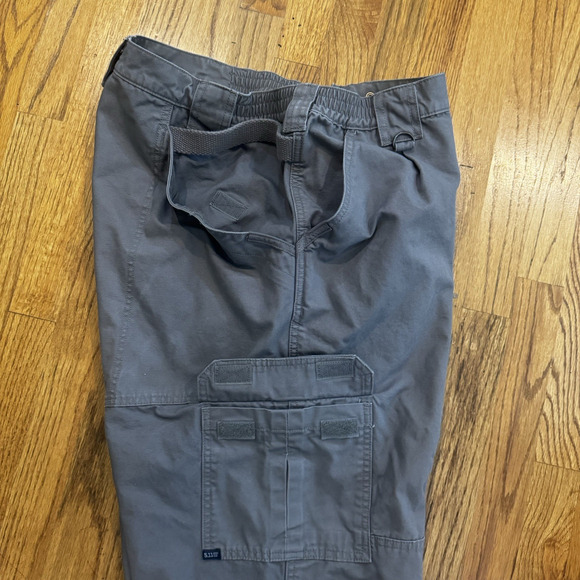 5.11 Tactical Canvas Cotton Pants Men’s 42x30 Gray Cargo Utility Work Outdoor - Picture 10 of 15